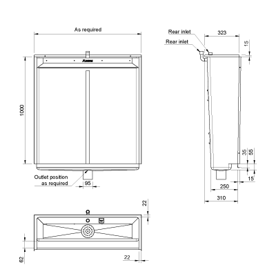 Deluxe Floor Mount Urinal - Image 2