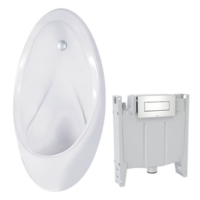 Complete Fienza Isabella Wall Hung Urinal Kit - Ready To Install (K3040M)